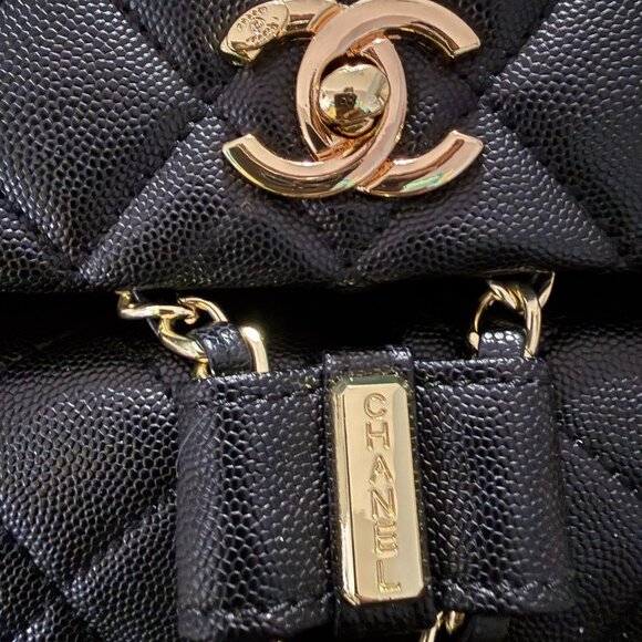 STUNNING VIP FASHON BACKPACK-BRAND NEW-BLACK & GOLD - Picture 3 of 8